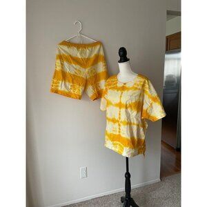 Women’s Tie Dye 100% Cotton Shirt & Short Set
